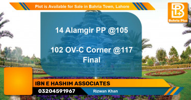 Residential Plot for Sale in Bahria Town, Lahore - (BP-91308)
