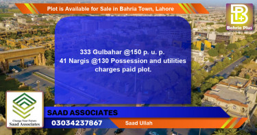 Residential Plot for Sale in Bahria Town, Lahore - (BP-91347)