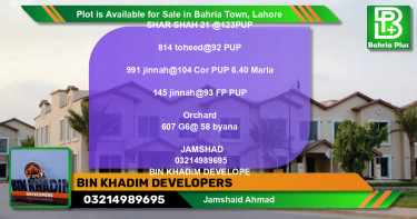 Residential Plot for Sale in Bahria Town, Lahore - (BP-91349)