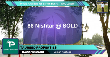 Residential Plot for Sale in Bahria Town, Lahore - (BP-91358)