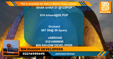 Residential Plot for Sale in Bahria Town, Lahore - (BP-91359)