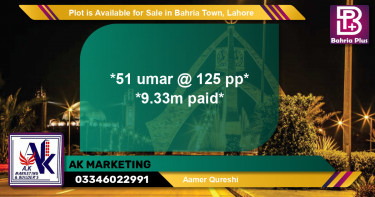 Residential Plot for Sale in Bahria Town, Lahore - (BP-91368)
