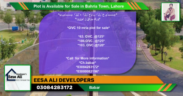 Residential Plot for Sale in Bahria Town, Lahore - (BP-91373)