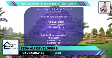 Residential Plot for Sale in Bahria Town, Lahore - (BP-91375)