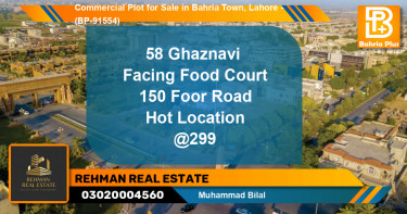 Commercial Plot for Sale in Bahria Town, Lahore - (BP-91554)