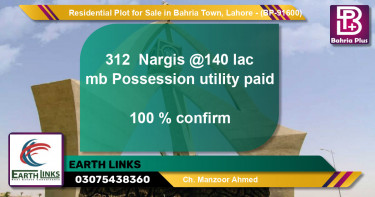 Residential Plot for Sale in Bahria Town, Lahore - (BP-91600)