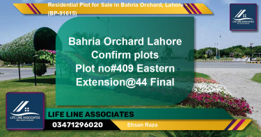Residential Plot for Sale in Bahria Orchard, Lahore - (BP-91615)