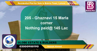 Residential Plot for Sale in Bahria Town, Lahore - (BP-91645)
