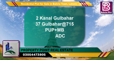Residential Plot for Sale in Bahria Town, Lahore - (BP-91772)