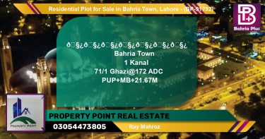 Residential Plot for Sale in Bahria Town, Lahore - (BP-91792)
