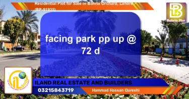 Residential Plot for Sale in Bahria Orchard, Lahore - (BP-91935)
