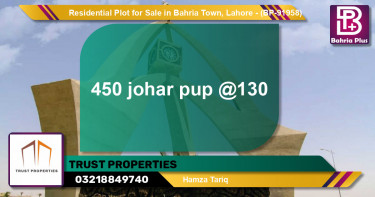 Residential Plot for Sale in Bahria Town, Lahore - (BP-91958)