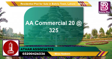 Residential Plot for Sale in Bahria Town, Lahore - (BP-92041)