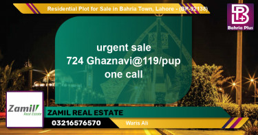 Residential Plot for Sale in Bahria Town, Lahore - (BP-92138)