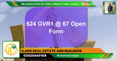 Residential Plot for Sale in Bahria Town, Lahore - (BP-92143)