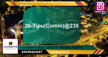 Commercial Plot for Sale in Bahria Town, Lahore - (BP-92210)
