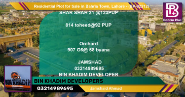 Residential Plot for Sale in Bahria Town, Lahore - (BP-92212)