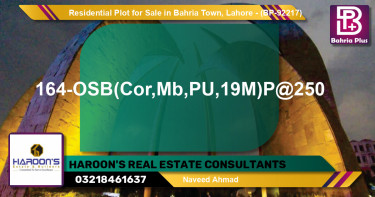 Residential Plot for Sale in Bahria Town, Lahore - (BP-92217)