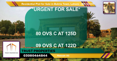 Residential Plot for Sale in Bahria Town, Lahore - (BP-92220)