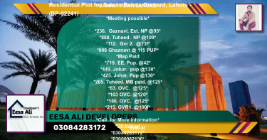 Residential Plot for Sale in Bahria Orchard, Lahore - (BP-92241)