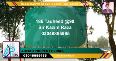 Residential Plot for Sale in Bahria Town, Lahore - (BP-92244)