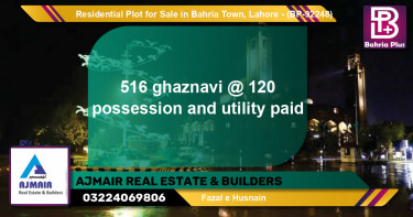 Residential Plot for Sale in Bahria Town, Lahore - (BP-92248)