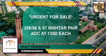 Residential Plot for Sale in Bahria Town, Lahore - (BP-92270)