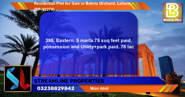 Residential Plot for Sale in Bahria Orchard, Lahore - (BP-92278)