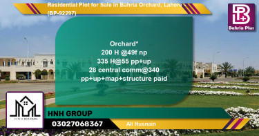 Residential Plot for Sale in Bahria Orchard, Lahore - (BP-92297)