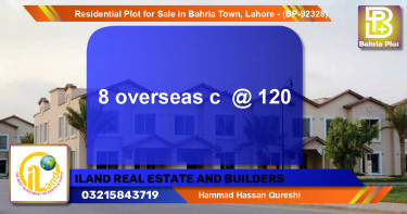 Residential Plot for Sale in Bahria Town, Lahore - (BP-92328)