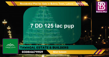 Residential Plot for Sale in Bahria Town, Lahore - (BP-92358)