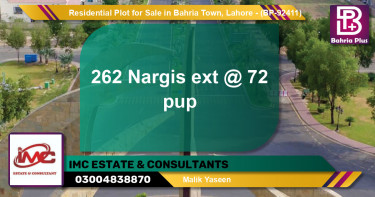 Residential Plot for Sale in Bahria Town, Lahore - (BP-92411)