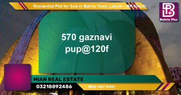 Residential Plot for Sale in Bahria Town, Lahore - (BP-92428)