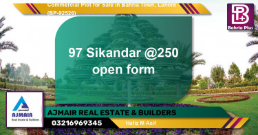 Commercial Plot for Sale in Bahria Town, Lahore - (BP-92526)