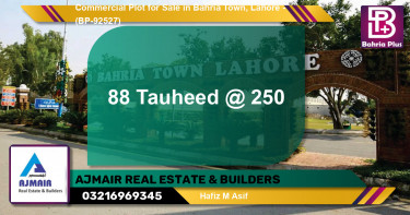 Commercial Plot for Sale in Bahria Town, Lahore - (BP-92527)