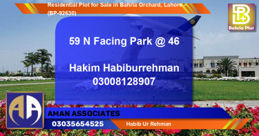 Residential Plot for Sale in Bahria Orchard, Lahore - (BP-92630)