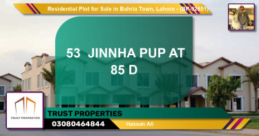 Residential Plot for Sale in Bahria Town, Lahore - (BP-92651)