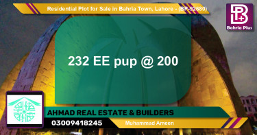 Residential Plot for Sale in Bahria Town, Lahore - (BP-92680)