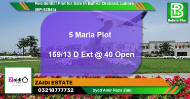 Residential Plot for Sale in Bahria Orchard, Lahore - (BP-92843)