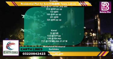 Residential Plot for Sale in Bahria Town, Lahore - (BP-92851)