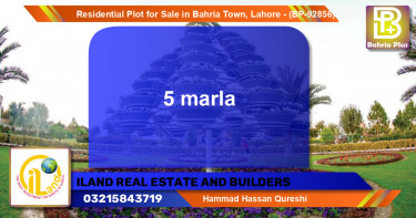Residential Plot for Sale in Bahria Town, Lahore - (BP-92856)
