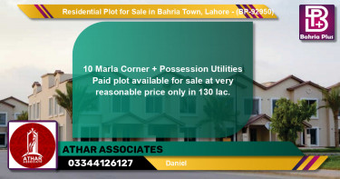 Residential Plot for Sale in Bahria Town, Lahore - (BP-92950)
