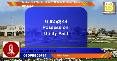 Residential Plot for Sale in Bahria Orchard, Lahore - (BP-92972)