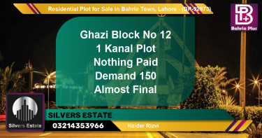 Residential Plot for Sale in Bahria Town, Lahore - (BP-92973)