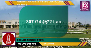 Residential Plot for Sale in Bahria Orchard, Lahore - (BP-92992)