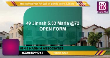 Residential Plot for Sale in Bahria Town, Lahore - (BP-92997)