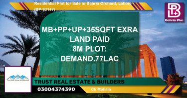 Residential Plot for Sale in Bahria Orchard, Lahore - (BP-93147)