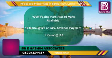 Residential Plot for Sale in Bahria Town, Lahore - (BP-93163)