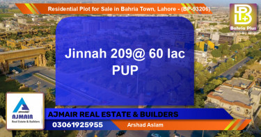Residential Plot for Sale in Bahria Town, Lahore - (BP-93206)