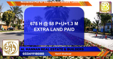 Residential Plot for Sale in Bahria Orchard, Lahore - (BP-93245)